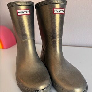 Hunter Shiny Gold Boots